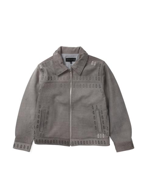 WHO DECIDES WAR HARDWARE LEATHER JACKET