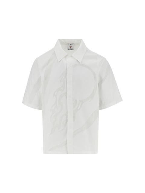 CASABLANCA 'THE ART OF THE SERVE' FIL COUPE SHIRT