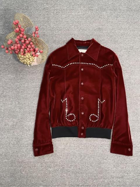 SAINT LAURENT SLP 16AW Music Note Velvet Jacket 42