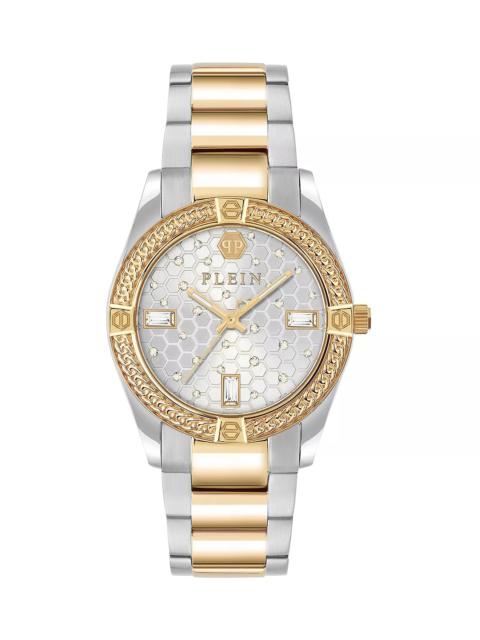 PHILIPP PLEIN Icon Chain Crystal Watch, 36mm