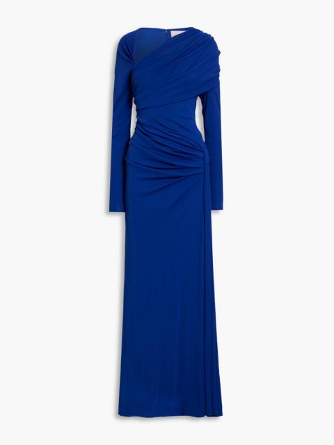 CAROLINA HERRERA Ruched stretch-jersey gown