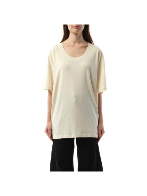Lemaire Rib T-Shirt in Light Cream