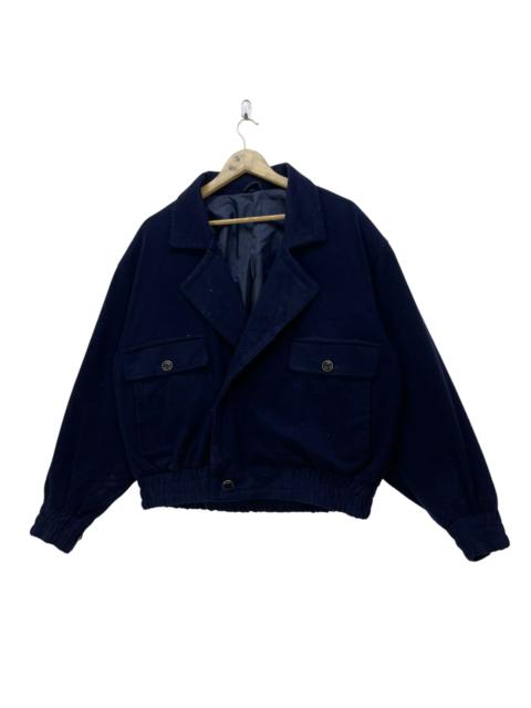 BALENCIAGA  Vintage Balenciaga Paris Wool Double Collar Jacket