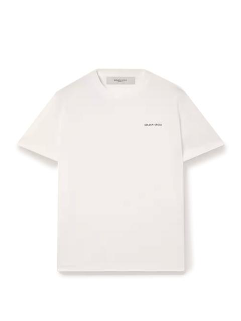 Golden Goose `Journey` T-Shirt With Contrast Logo Print