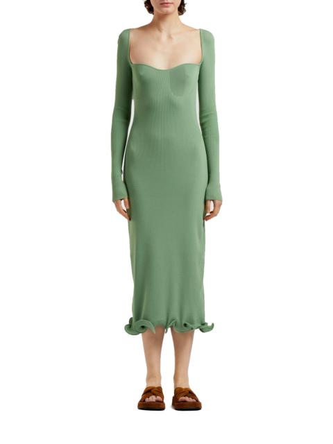 Elleme Long Sleeve Knit Dress Sage