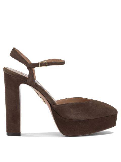 AQUAZZURA Aquazzura Amira Plateau 110mm Slingback Brown