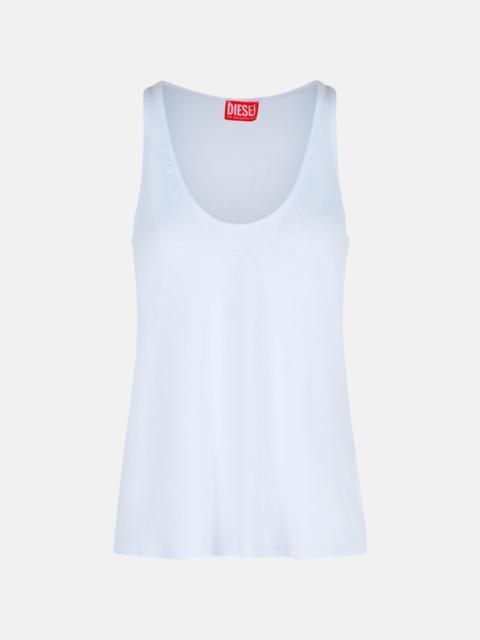 Diesel WHITE COTTON BLEND TANK TOP