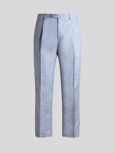 Etro PAISLEY COTTON JACQUARD TROUSERS
