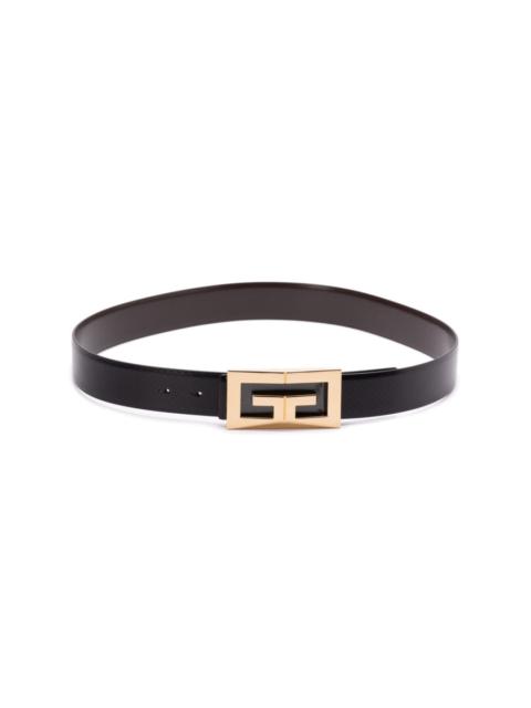 logo-buckle belt