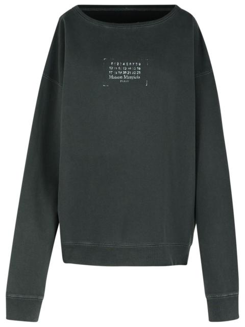 Maison Margiela Maison Margiela Black Cotton Sweatshirt Women
