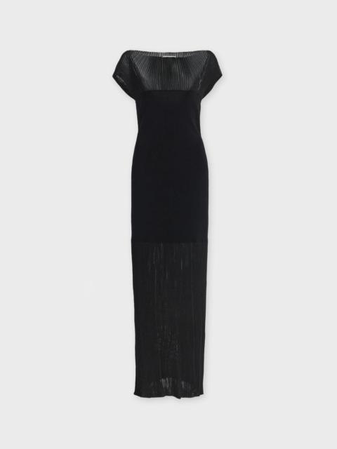 House of Dagmar Dress Contrast Knit Black