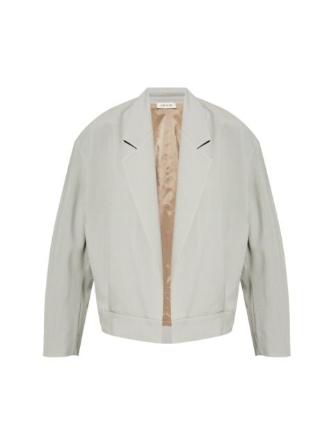 notch-lapel bomber jacket