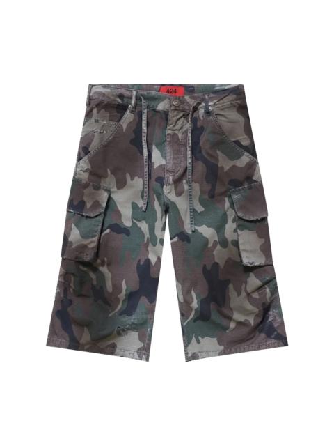 424 424 Camo Bermudas Green