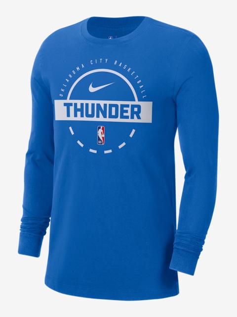 Nike Oklahoma City Thunder Men's Nike NBA Practice Long-Sleeve T-Shirt