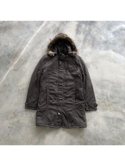IN THE ATTIC Fireman Clasp Fur Hoodie Jaket