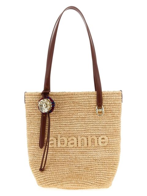 rabanne 'Natural Raffia Tote Bag' shopping bag