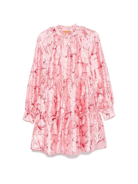 STINE GOYA Foil Foliage mini dress