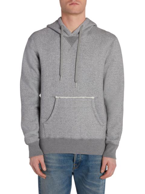 Golden Goose Golden Goose Journey Mélagne Cotton Blend Hoodie in Grey Melange/Heritage White at Nordstrom