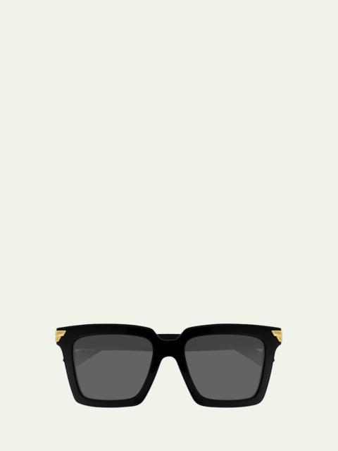 Bottega Veneta Chunky Square Acetate Sunglasses