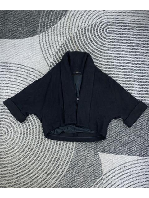 Other Designers DAKS London Wool Blend Dolman Sleeve Cropped Jacket