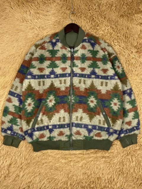 Other Designers Japanese Brand - Vintage Titicaca Fleece Reversible Bombers Jacket DJ0989