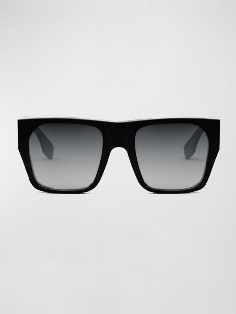 FENDI Baguette Acetate Shields Sunglasses