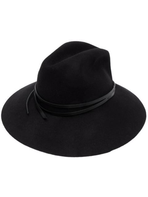 wide-brim fedora