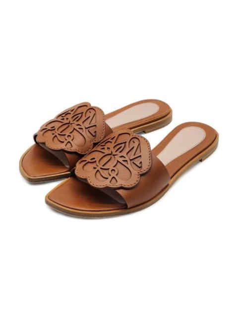 Alexander McQueen Leather Signature Slide Sandals NIB $650 36 (6 US)