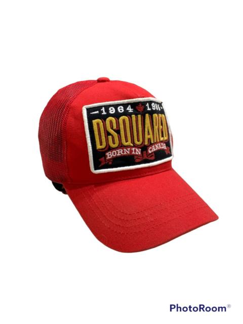 DSQUARED2 DSQUARED2 EMBROIDERED PATCH TRUCKER CAP RARE
