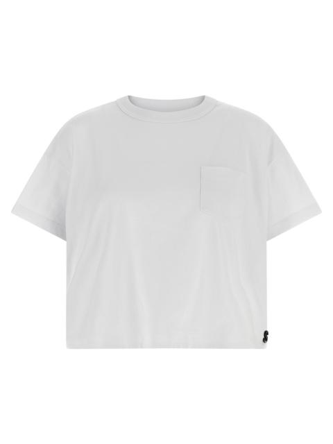 sacai Sacai Women Logo Pin T-Shirt