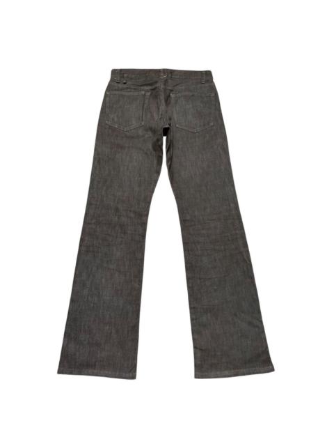 Men's Melrose Brown Denim Flare Jeans Hedi slimane style