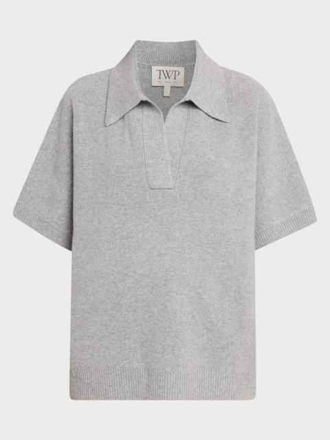 TWP Supersized Polo in Italian Cashmere