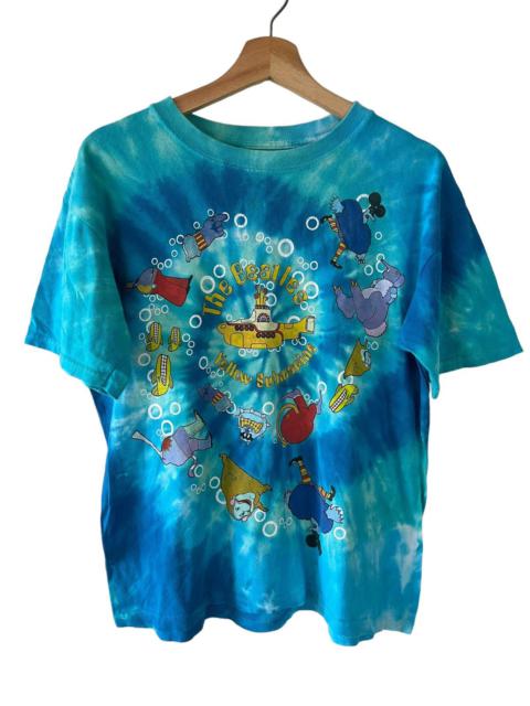 Other Designers Vintage The Beatles Yellow Submarine Liquid Blue Tye Dye