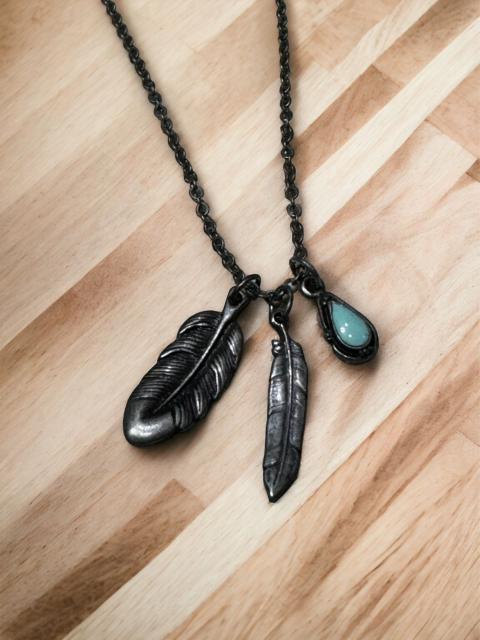 PPFM PPFM SILVER FEATHER TURQUOISE PENDANT JAPAN