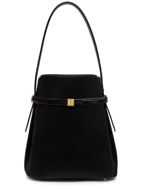 TOTEME Toteme Belted Calf-hair Bucket bag