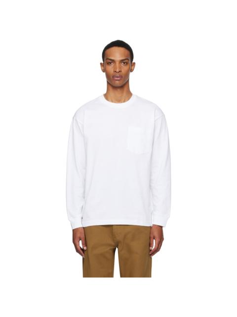White 'Norse' Standard Heavy Loose LS T-shirt