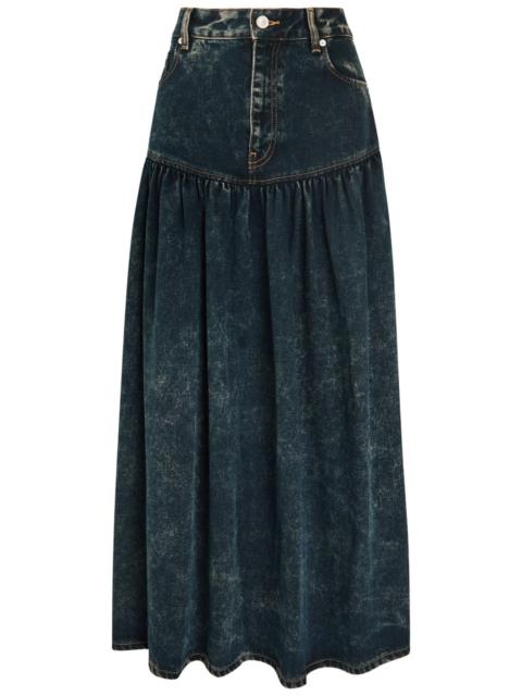 GANNI Ganni Denim Maxi Skirt