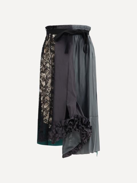 Prada Patchwork Midi Skirt with panel construction