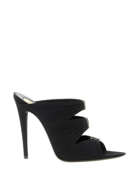 SAINT LAURENT Emilie 110 Satin Crepe Mules Women