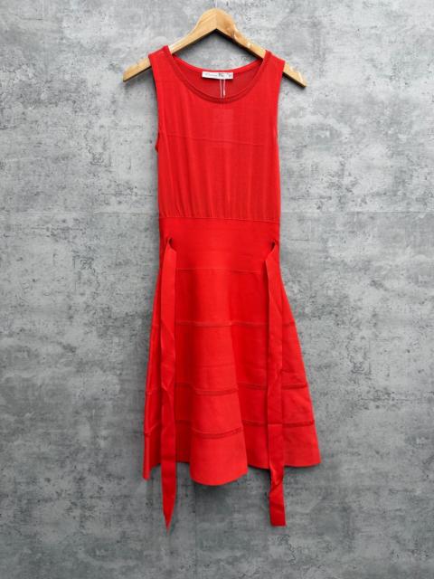Dior Dior Sleeveless Ribbon Waist Dress