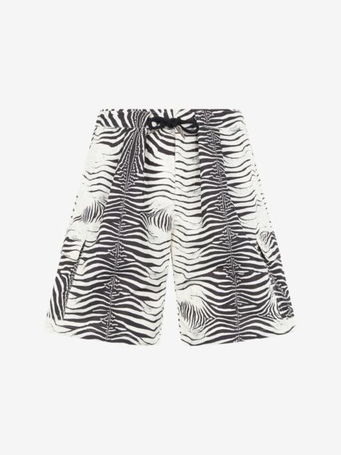 Roberto Cavalli Zebra-Print Swim Shorts