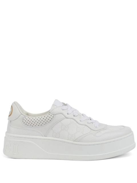 Gucci Women Chunky B Leather Sneakers