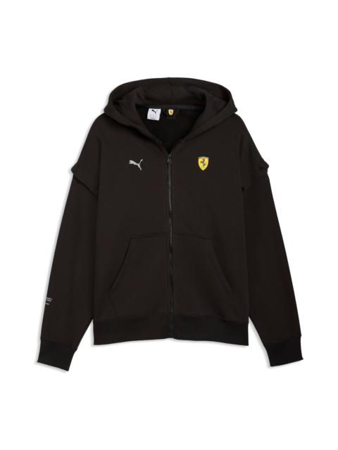 PUMA PUMA Ferrari Premium Oversize Zip Hoodie in Puma Black at Nordstrom