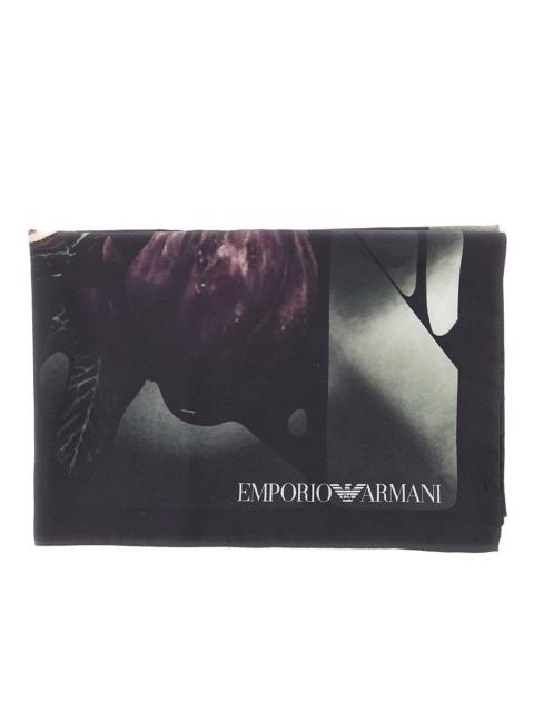EMPORIO ARMANI PRINTED SILK SCARF