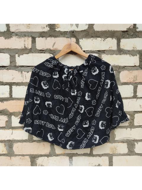 Other Designers Archival Clothing - Betty Boop Full Prints Logo 2 Layer Mini Skirts