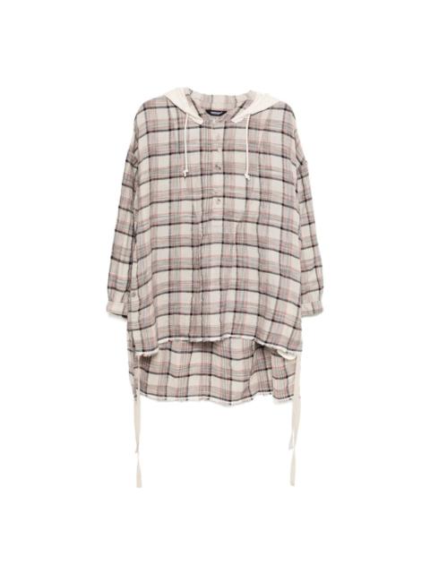 checked hoodie