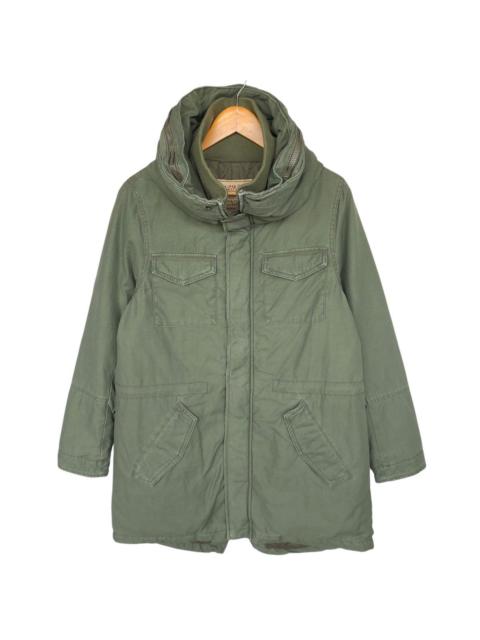 Other Designers 5351 POUR LES HOMMES - 2000s Japanese 291295 HOMME army green hooded parka jacket
