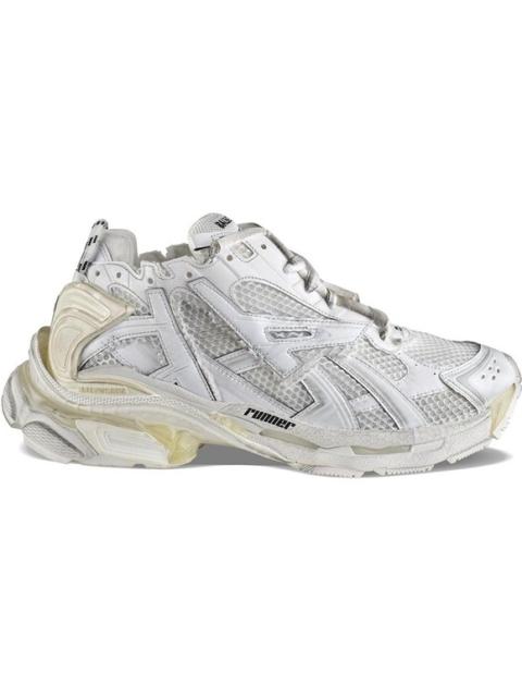 BALENCIAGA New! Balenciaga Runner Sneakers White Distressed Mesh Leather Sz 43 US 10$1,150