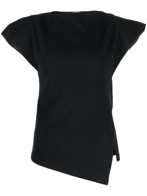 Isabel Marant Sebani padded asymmetric T-shirt