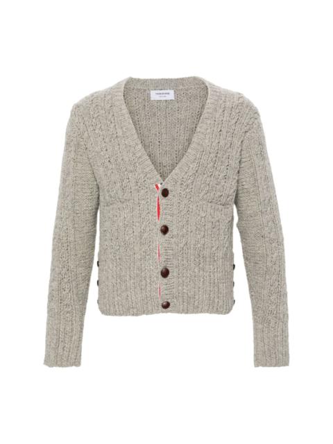 chunky-knit wool cardigan